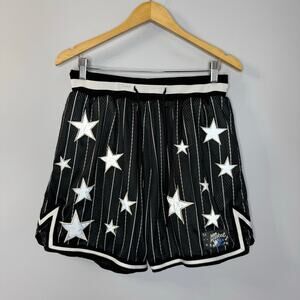 MARKET Mens Big Diesel Basketball Shorts Pinstripe Stitched Stars Shaq Sz L